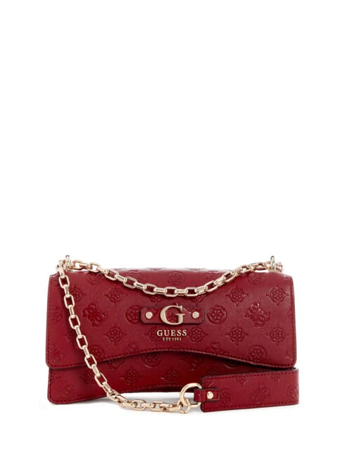 GUESS GERTY Borsa convertible con patta claret - Borse Donna
