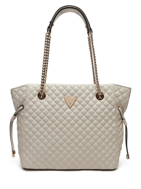 GUESS ECO RIANEE Borsa trapuntata a spalla STONE - Borse Donna