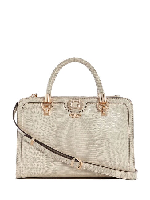 GUESS ORLINA Borsa a mano st lucertolina Taupe - Borse Donna