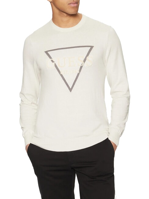 GUESS FABIAN  Felpa muted stone - Maglie Uomo