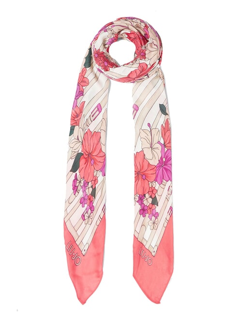 LIUJO FLOWER METALLERIA Foulard con stampa glam juice - Sciarpe