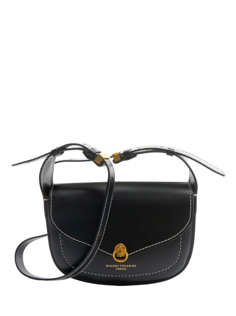 GIANNI CHIARINI ISA Borsa in pelle con flap, a tracolla Nero - Borse Donna