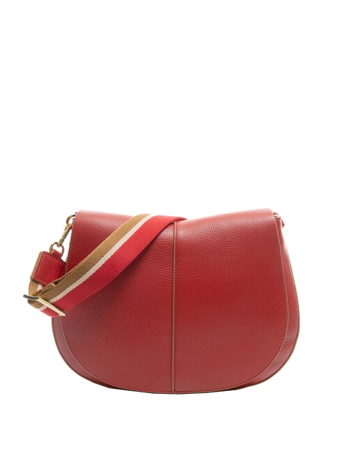 GIANNI CHIARINI HELENA ROUND Borsa in pelle con tracolla in corda cherry - Borse Donna