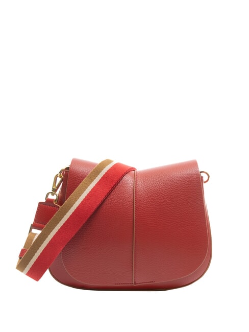 GIANNI CHIARINI HELENA ROUND Borsa in pelle con doppia tracolla cherry - Borse Donna