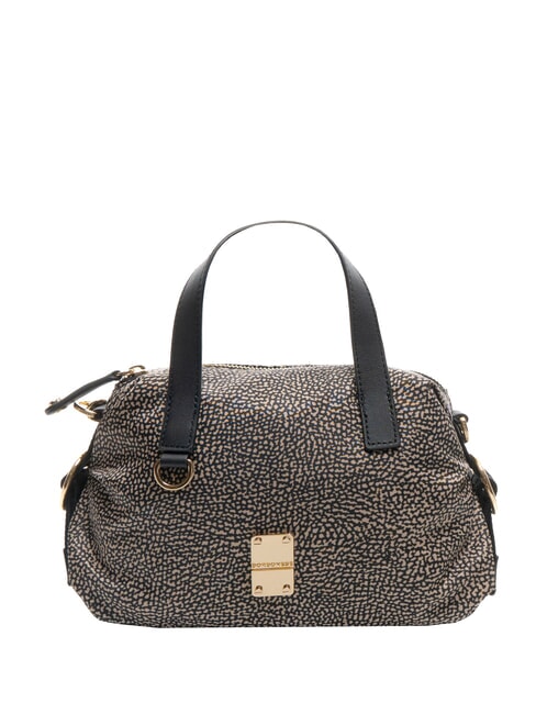 BORBONESE TEAPOT Borsa a bauletto con tracolla OP/NATURALE/NERO - Borse Donna