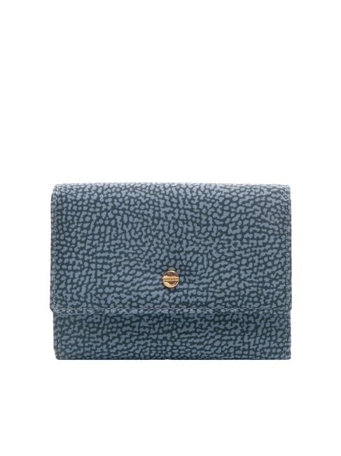 BORBONESE CLASSICA  Portafoglio medio con patta denim - Portafogli Donna