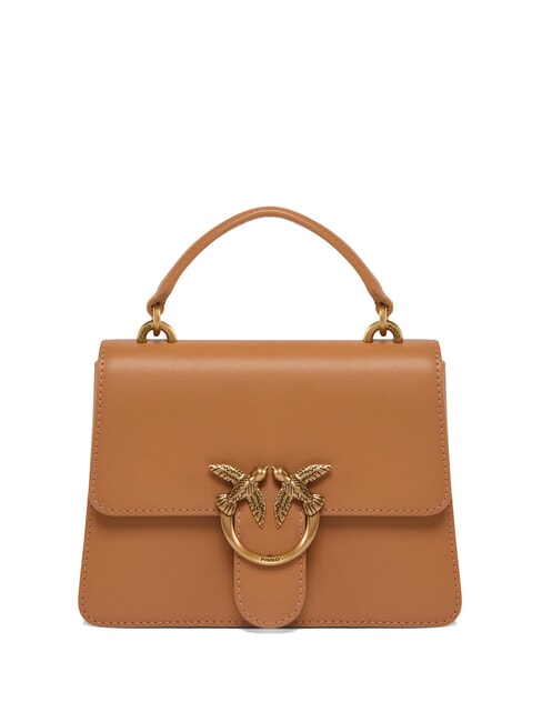 PINKO MINI LOVE BAG Borsa con manico torrone-antique gold - Borse Donna
