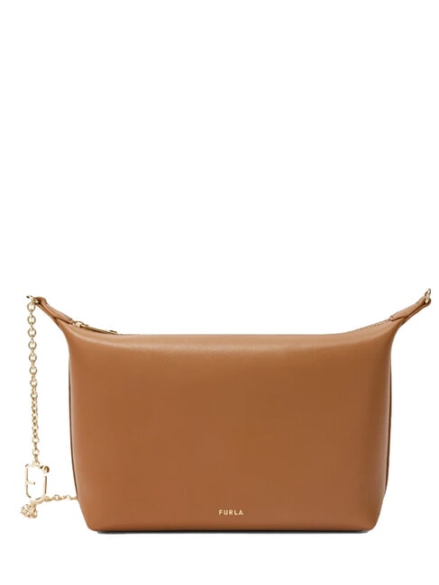 FURLA NUVOLA Borsa mini in pelle a tracolla brandy - Borse Donna