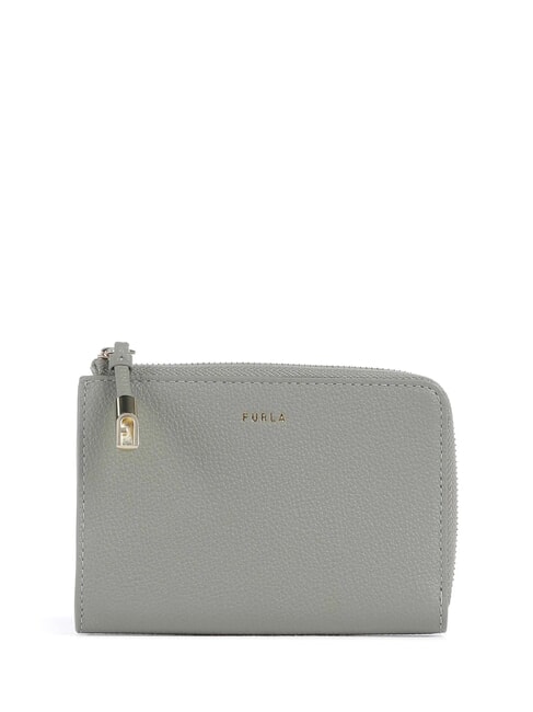 FURLA GOCCIA Portacarte in pelle con zip agaveb - Portafogli Donna