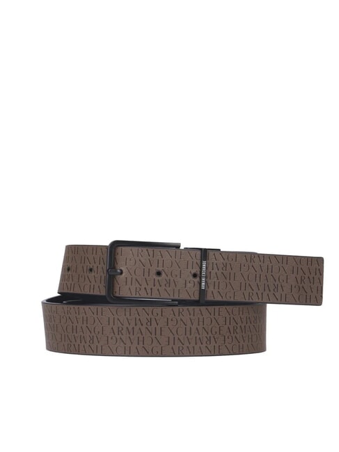 ARMANI EXCHANGE CINTURA IN PELLE Doubleface navy/black olive - Cinture