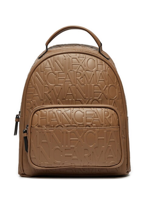 ARMANI EXCHANGE LOGO ALL OVER Zaino con tasca dark pisco - Borse Donna
