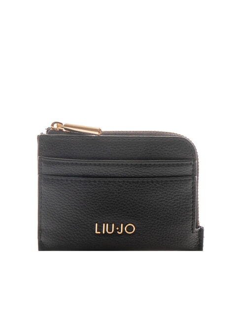 LIUJO CALIWEN Bustina portacarte con zip NERO - Portafogli Donna
