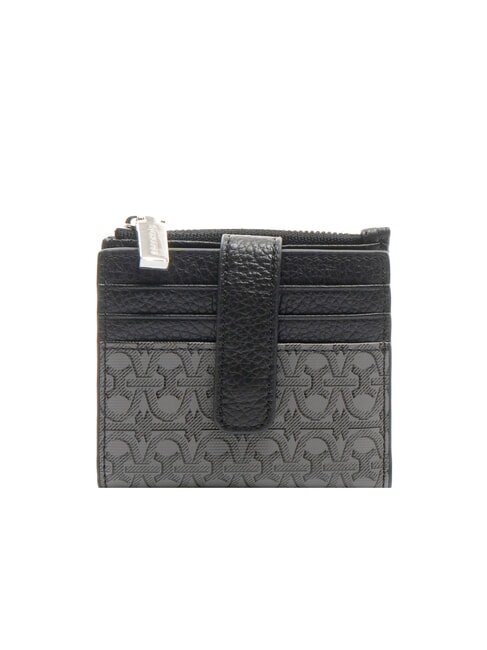 COCCINELLE METALLIC COATED MONOGRAM Portafoglio mini MUL.FRU.NOIR/NO - Portafogli Donna