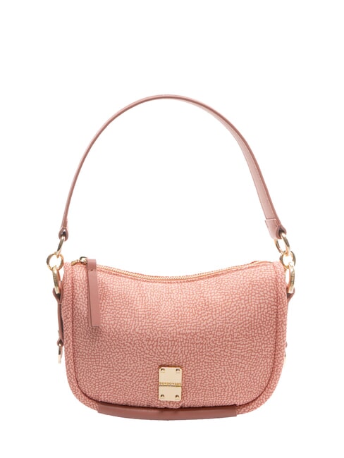 BORBONESE CAHIER HOBO SMALL Borsa a spalla con tracolla lipstick - Borse Donna