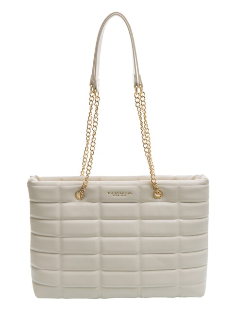 TOSCA BLU PONZA Borsa shopper manici catena bianco - Borse Donna