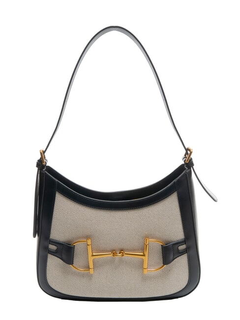 TOSCA BLU POSITANO Borsa a spalla inserti jacquard Nero - Borse Donna