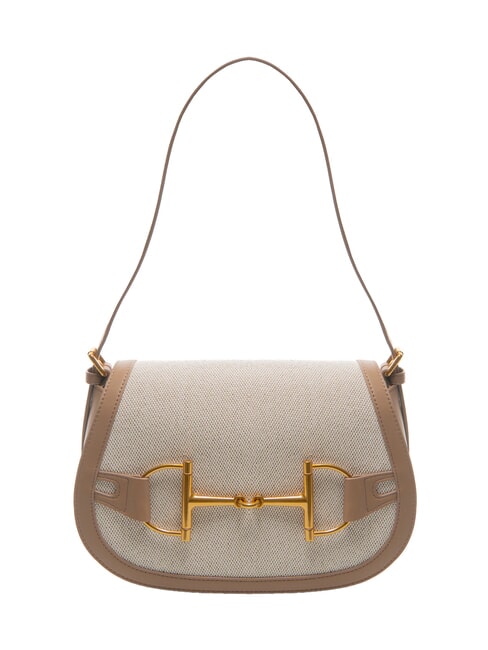 TOSCA BLU POSITANO Borsa con flap inserti jacquard CUOIO - Borse Donna