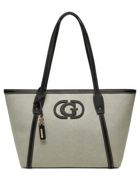 GUESS SEBINA Borsa shopping a spalla natural/black - Borse Donna