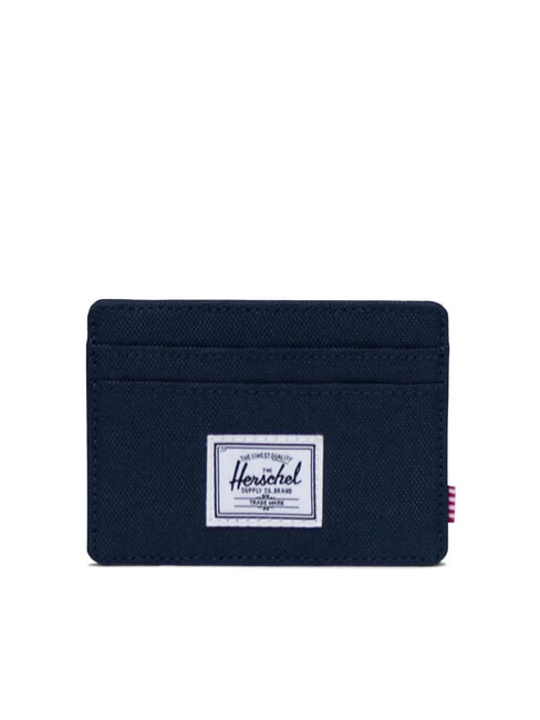 HERSCHEL CHARLIE  Portacard piatto navy tan - Portafogli Donna