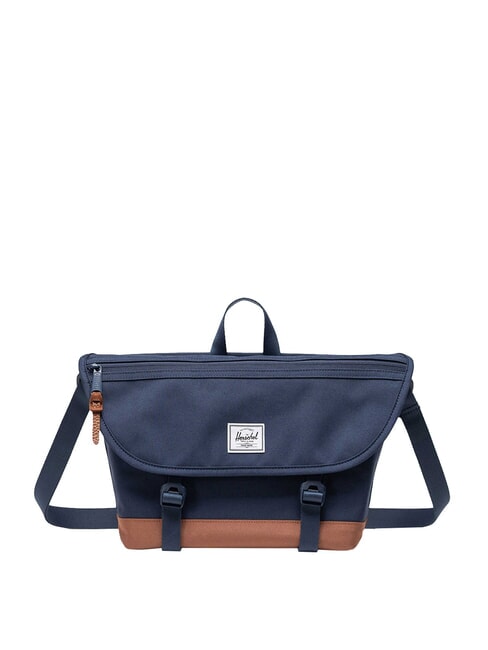 HERSCHEL COVE Cartella messenger, pc 15.6" navy/saddle brown - Cartelle Lavoro
