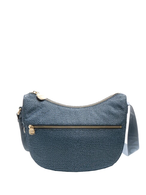 BORBONESE LUNA BAG SMALL ECO LINE Sacca con tracolla denim - Borse Donna