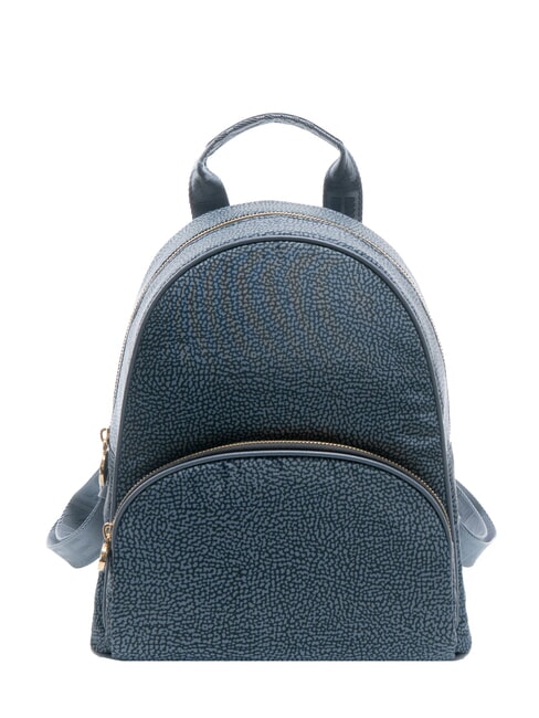 BORBONESE MEDIUM ECO LINE Zaino rotondo con tasca denim - Borse Donna