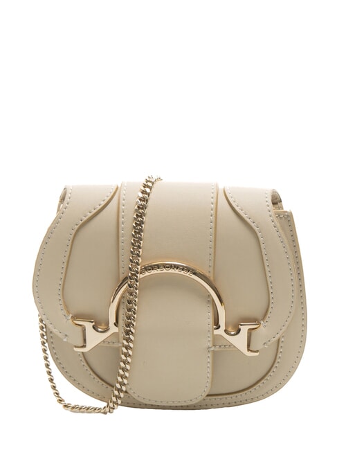 BORBONESE 110  Micro Bag a tracolla, in pelle beige - Borse Donna