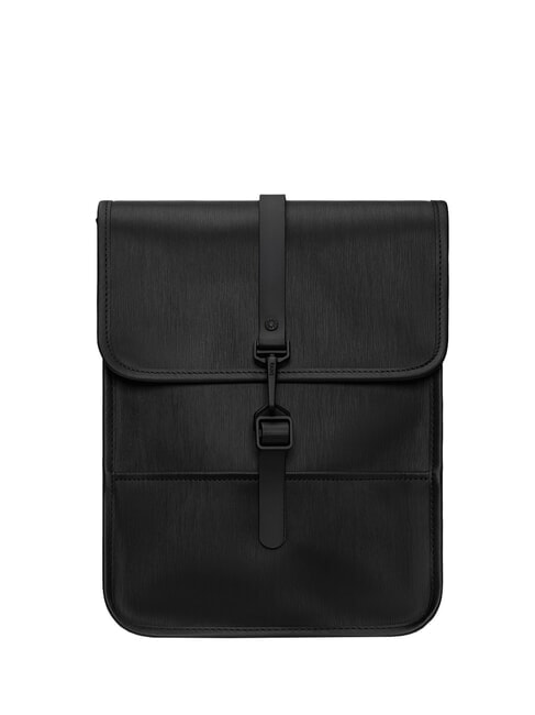 RAINS BACKPACK MICRO Zainetto porta tablet black grain - Zaini Scuola & Tempo Libero