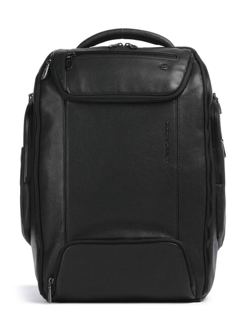 PIQUADRO CRONUS Zaino in pelle, porta pc 14" Nero - Zaini da lavoro porta PC
