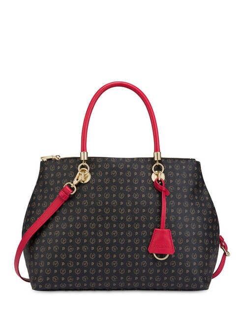 POLLINI HERITAGE  Borsa con tracolla nero lacca - Borse Donna