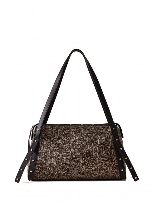 BORBONESE METROPOLE  Bauletto a spalla OP/NATURALE/NERO - Borse Donna