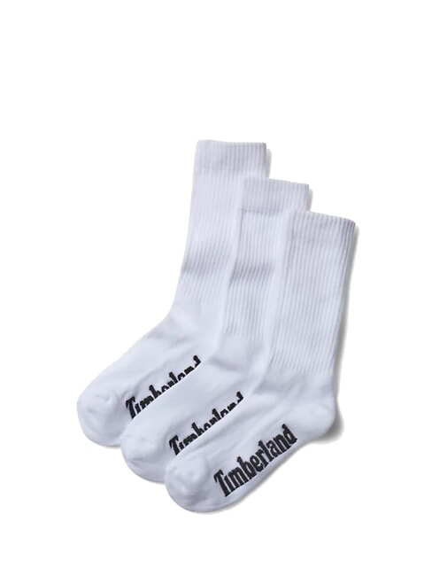 TIMBERLAND CORE SPORT CREW 3 paia di calzini white - Calze Uomo