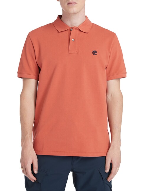 TIMBERLAND MILLERS RIVER Polo piqué hot sauce - Polo Uomo