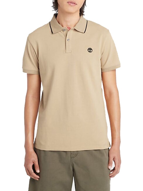 TIMBERLAND JACQUARD YD  Polo a manica corta lemon pepper - Polo Uomo