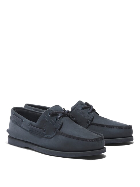 TIMBERLAND CLASSIC BOAT  Scarpe da barca in pelle scamosciata dark blue nubuck - Scarpe Uomo