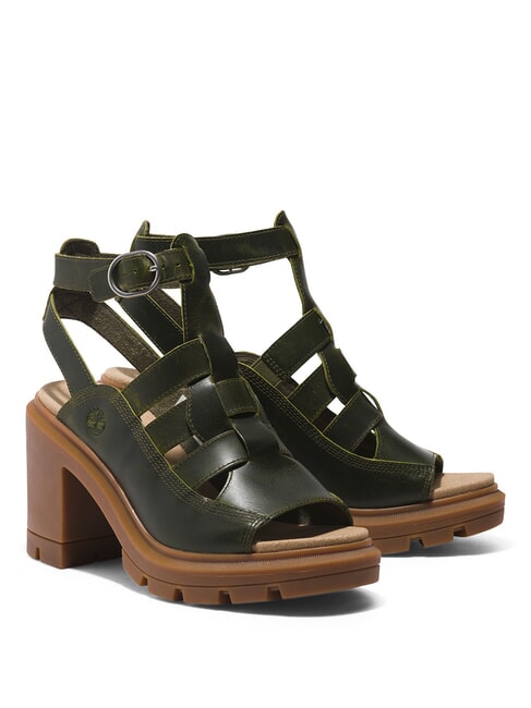 TIMBERLAND ALLINGTON HEIGHTS Sandali alti in pelle dark green - Scarpe Donna