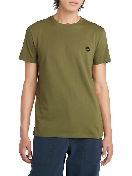 TIMBERLAND SS DUNRIVER CREW T-shirt in cotone sphagnum - T-shirt Uomo