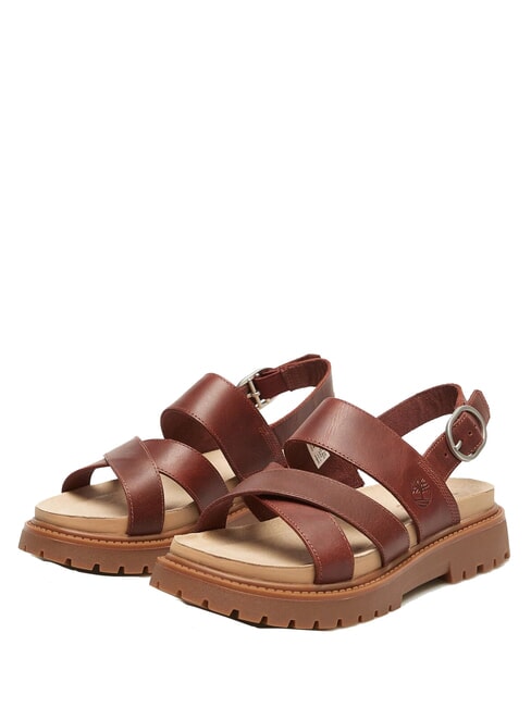 TIMBERLAND CLAIREMONT WAY Sandali dark red full grain - Scarpe Donna