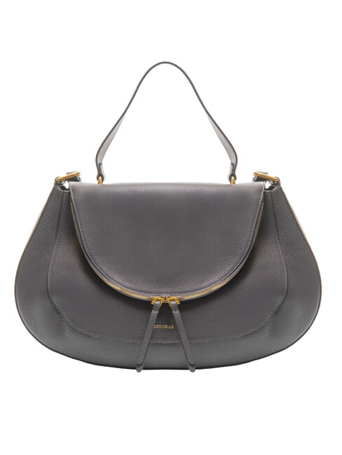COCCINELLE SOLE Borsa a mano, con tracolla, in pelle ardesia - Borse Donna