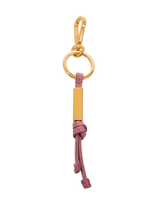 COCCINELLE ESSENTIAL Portachiavi in pelle e metallo pulp pink - Portachiavi