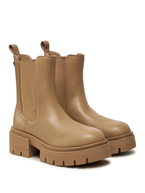 GUESS CHARLOTTE Stivaletti beatles BEIGE - Scarpe Donna