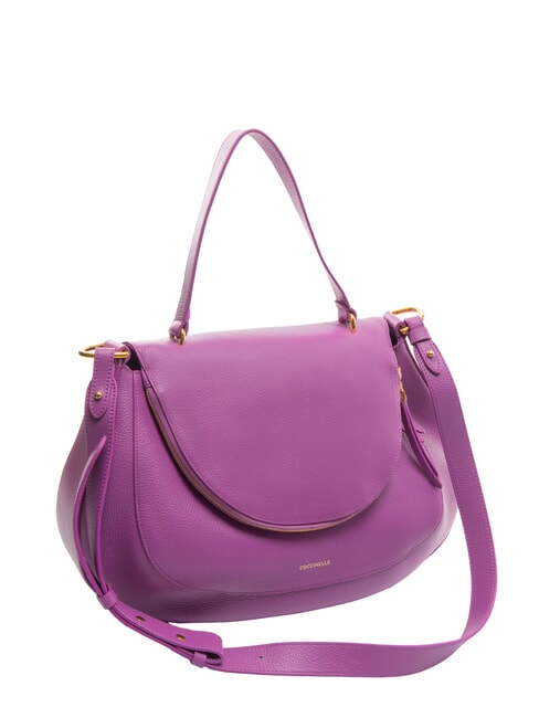 COCCINELLE SOLE Borsa a mano, con tracolla, in pelle dahlia - Borse Donna