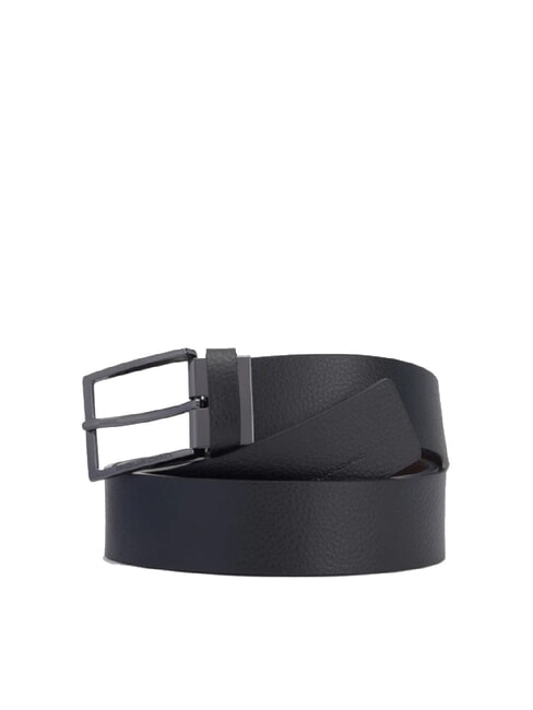 PIQUADRO MODUS RESTYLING Cintura reversibile in pelle nero marrone - Cinture
