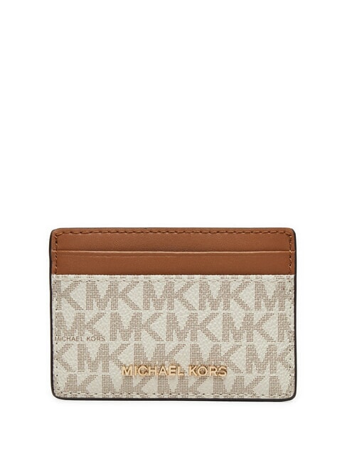 MICHAEL KORS JET SET Portacard piatto vanilla - Portafogli Donna