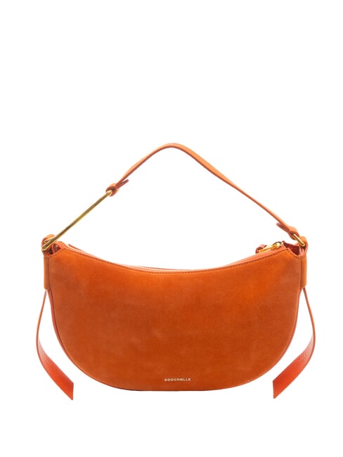 COCCINELLE PRISCILLA SUEDE Borsa piccola a spalla con tracolla tangerine - Borse Donna