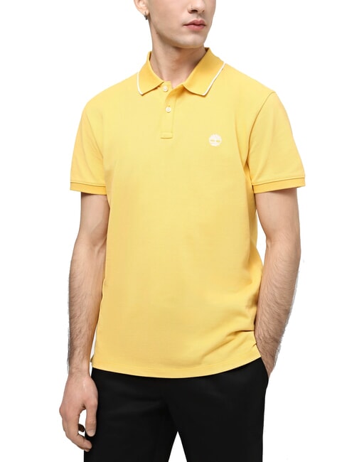 TIMBERLAND JACQUARD YD  Polo a manica corta mimosa - Polo Uomo