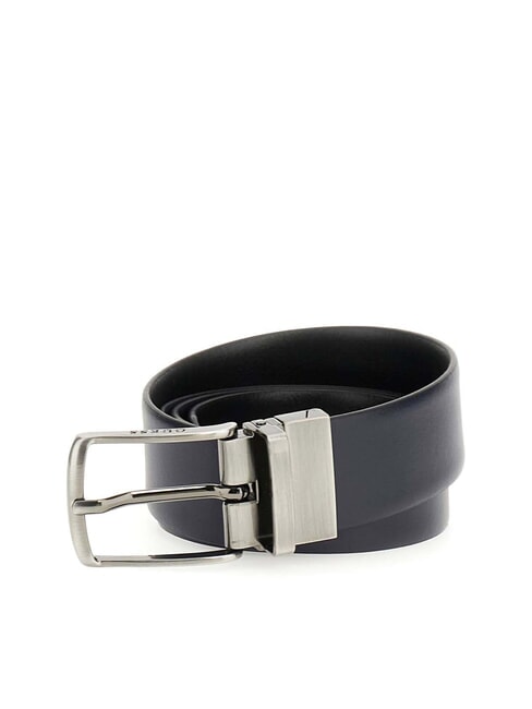 GUESS ALGARVE  Cintura doubleface in pelle blue/black - Cinture