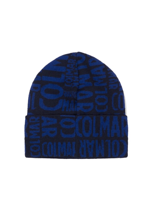 COLMAR TURNER Berretto con risvolto logo all over airforce-cobalt - Cappelli