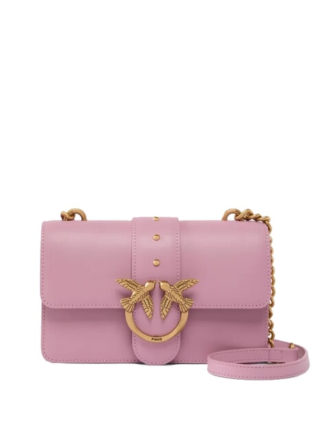 PINKO MINI LOVE BAG Borsa one simply viola-ntique gold - Borse Donna