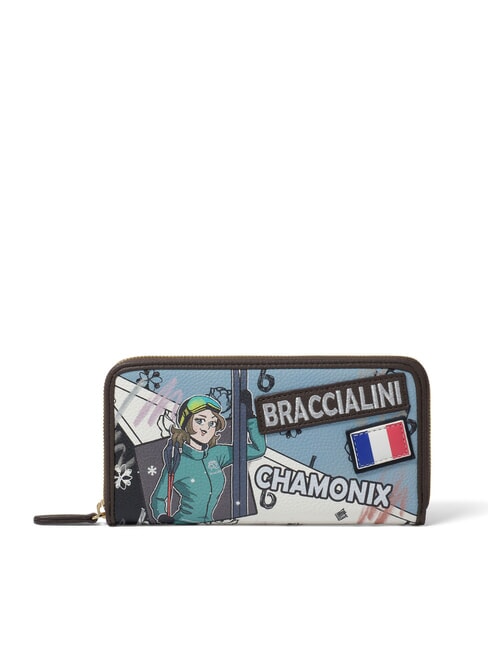BRACCIALINI CARTOLINE Chamonix Portafoglio zip around multi - Portafogli Donna